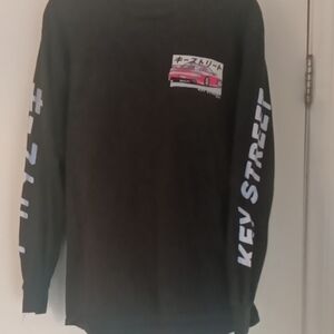 Key Street Anime Racing Black Long Sleeve Tee